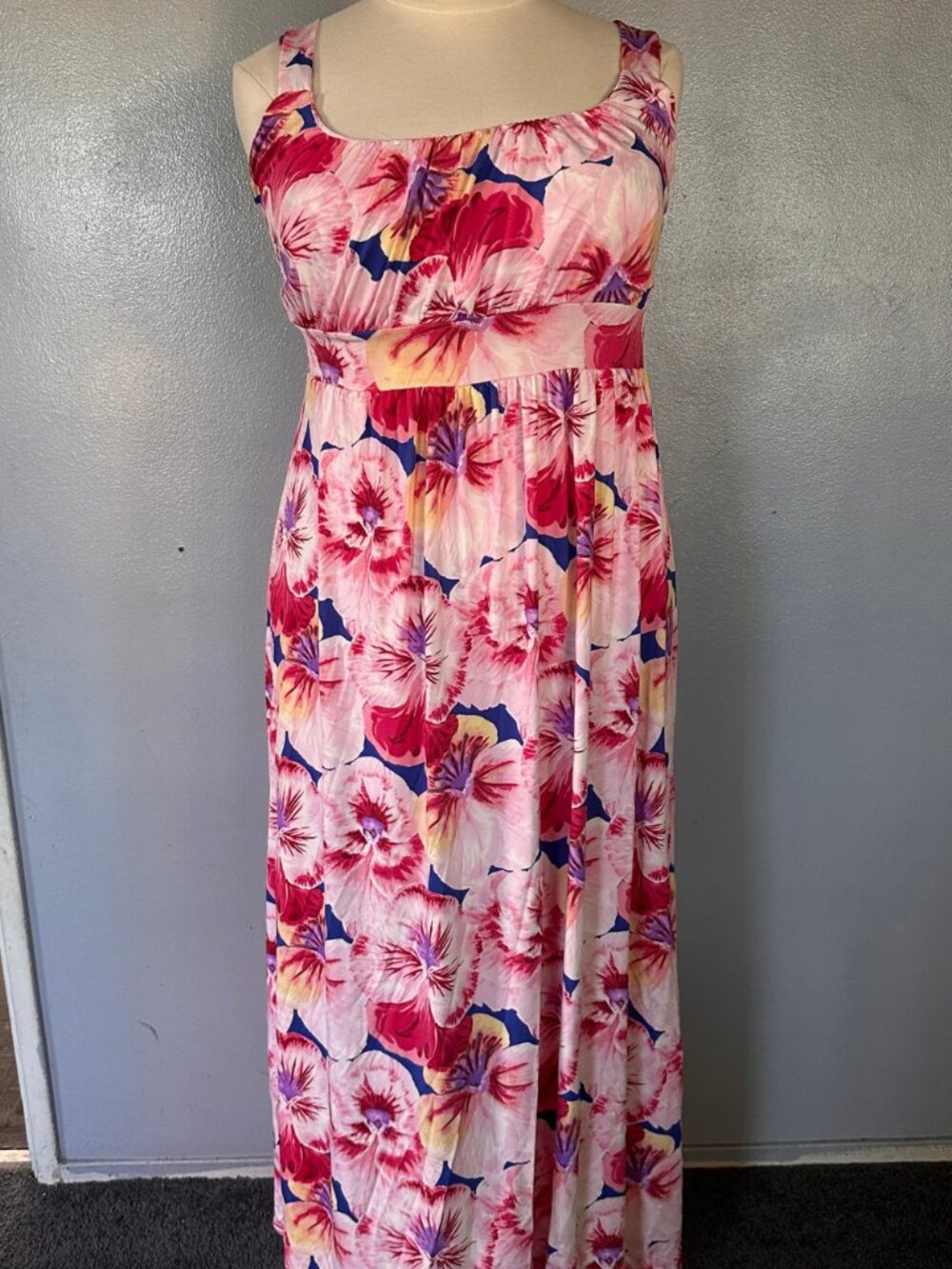 Plus size floral maxi dress 1X